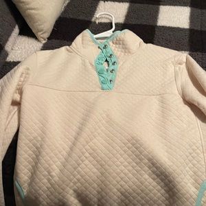 Quilted quarter button up